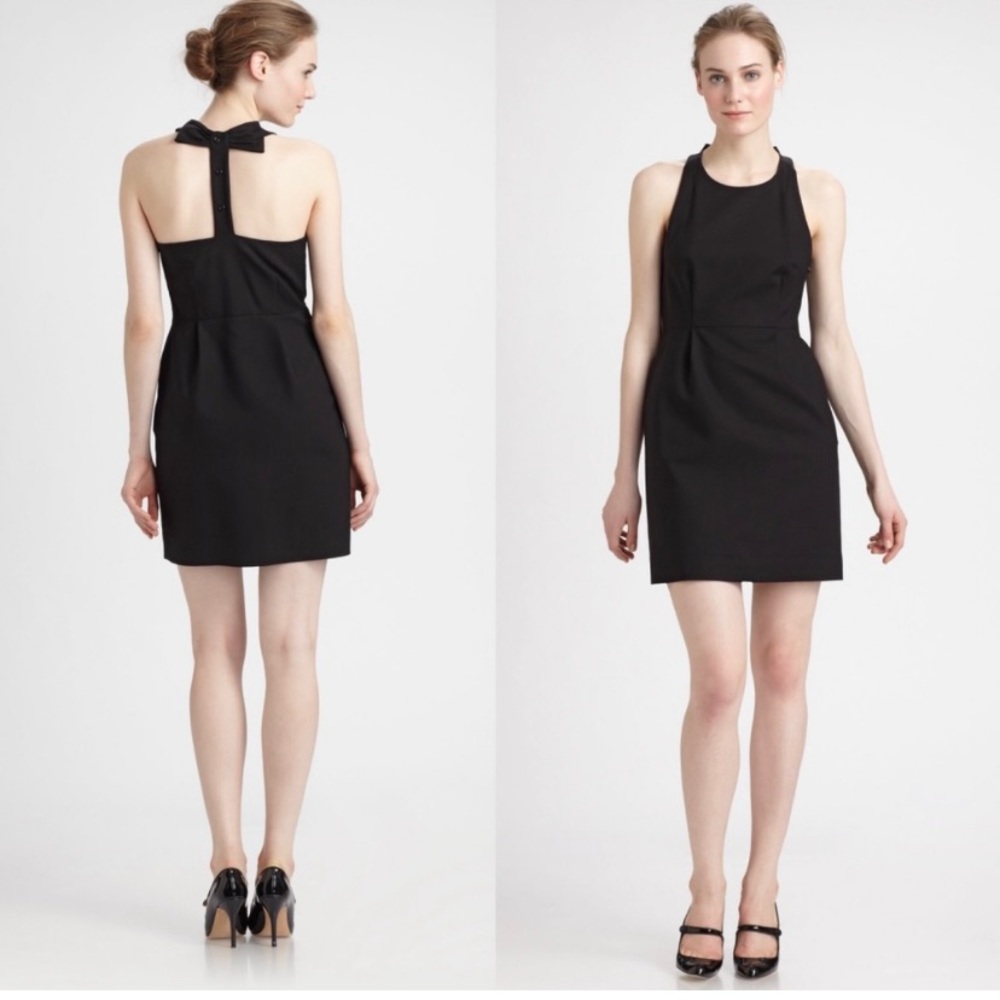 Kate Spade Billie Bow Back Halter LBD Dress